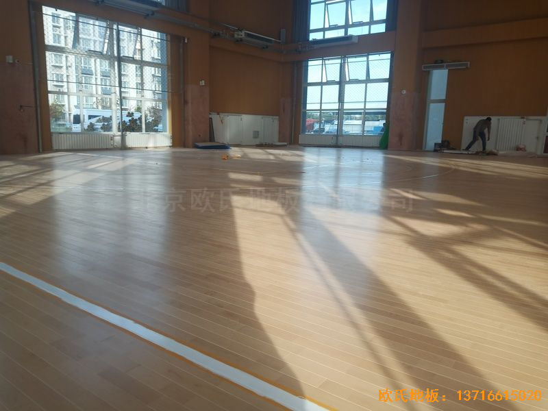 北京大興區(qū)團(tuán)河路98號體育地板安裝案例