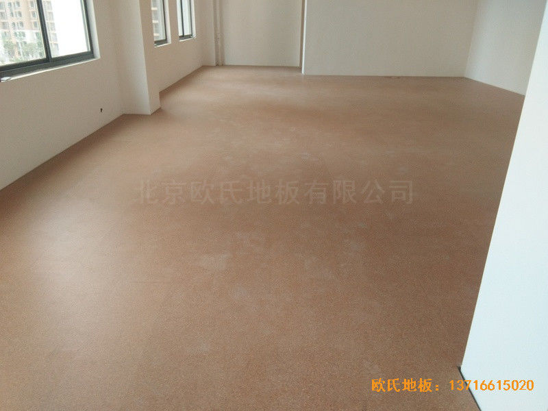 長沙開福區福鑫苑幼兒園運動館體育木地板施工案例3