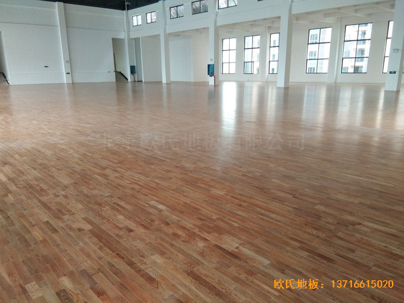 長沙開福區福鑫苑幼兒園運動館體育木地板施工案例4